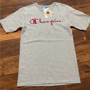 Champion Heritage Tee in Heather Gray